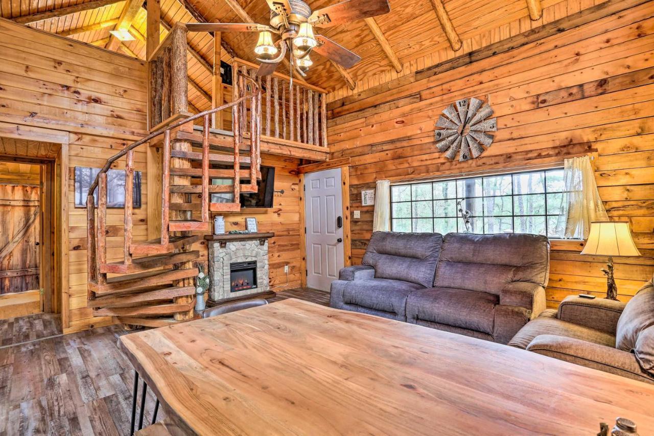 Broken Bow Log Cabin With Fire Pit, Pond, And Deck! Extérieur photo